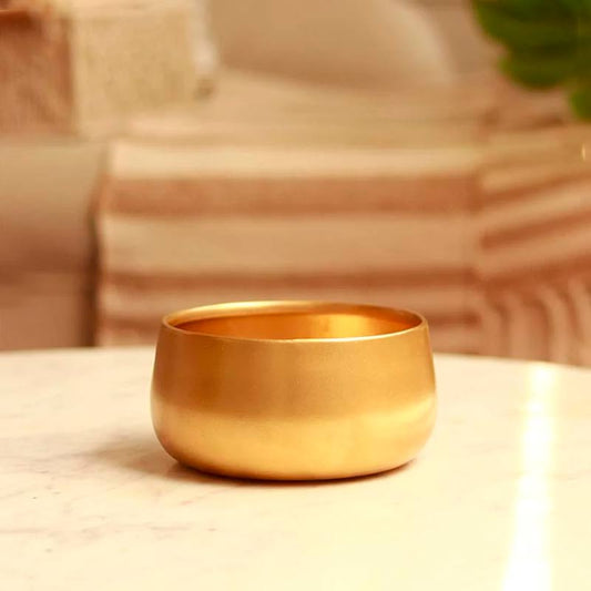 The Seville |  Gold Metal Pot | Single & Set of 2