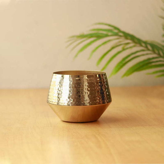 The Kuro |  Modern Gold Metal Plant Pot