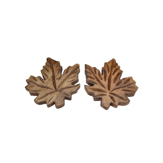 Wooden Leaf Trivet | Set of 2