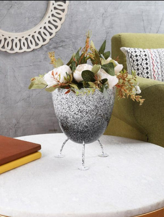 Decorative Printed Metal Planter