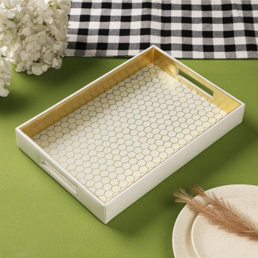 Honey Comb Decorative Serving Tray