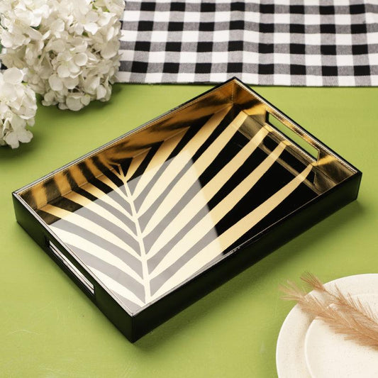 Palm Leaf Decorative Serving Tray