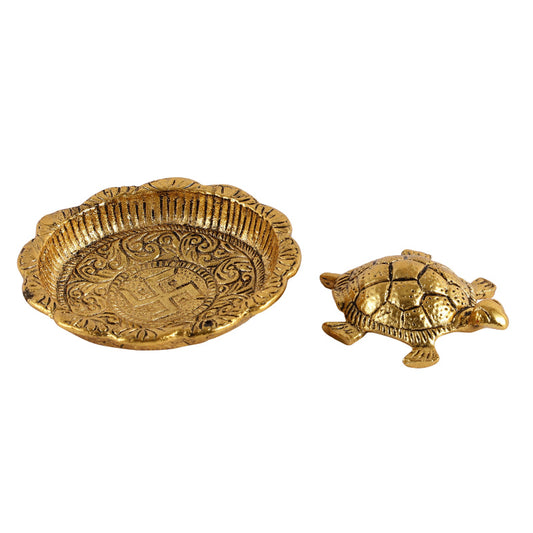 Turtle on Plate Vastu Statue