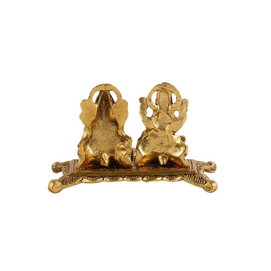 Goddess Metal Laxmi Ganesh Ji Chowki Diya