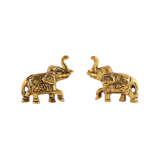 Small Elephant Pair Showpiece | Set of 2