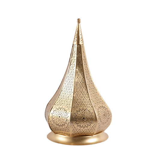 Gold Moroccan Lantern Candle Holder