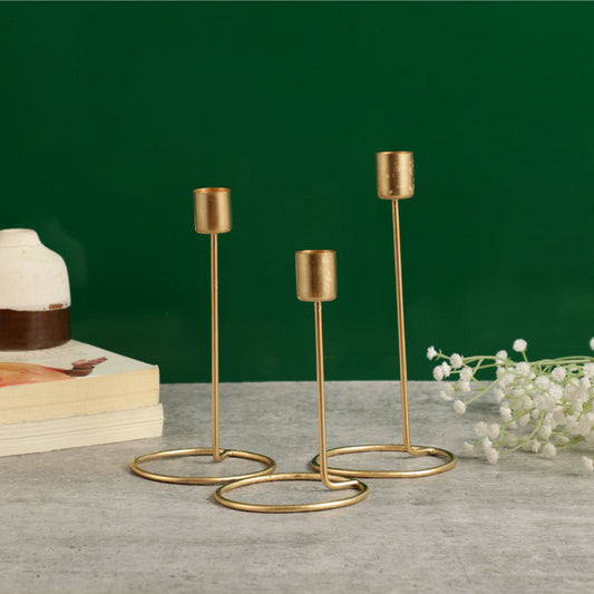 Candlestick Holder for Taper Candles | Set of 3