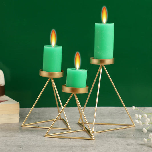 Triangle Tealight Candle Holder | Set of 3