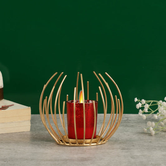 Modern Metal Wire Tealight Candle Holder