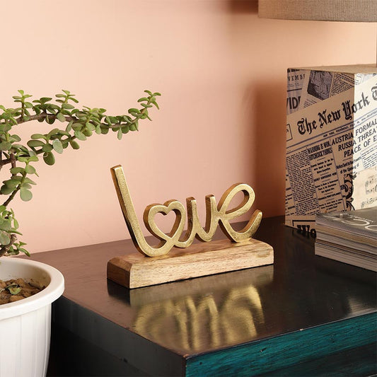 Simone Metal Free Standing Tabletop Love Sign | Multiple Colors