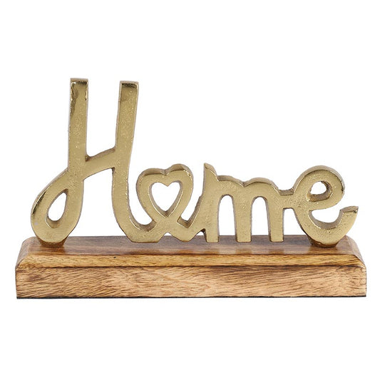 Skye Metal Free Standing Tabletop Home Sign | Multiple Colors