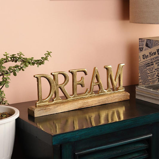 Satisha Metal FreeStanding Tabletop Dream Sign | Multiple Colors