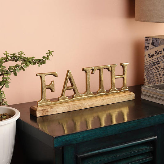 Sorrel Metal FreeStanding Tabletop Faith Sign | Multiple Colors