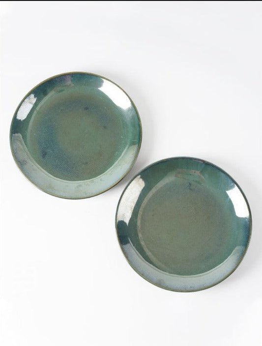 Jade Green Dinner Plates | Set of 2, 4 & 6