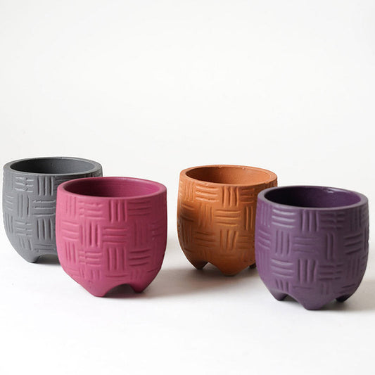 Monaco Terracotta Planters | Set of 4