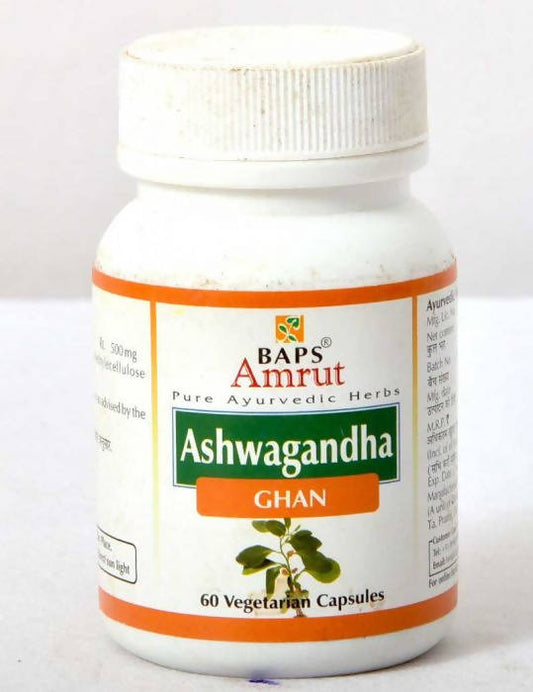Baps Amrut Ashwagandha Capsules – 60 Vegan Capsules