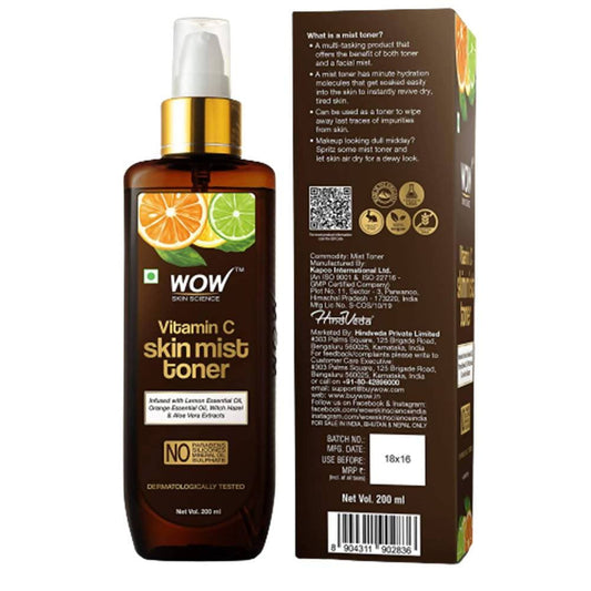 Wow Skin Science Vitamin C Skin Mist Toner - 200 ml