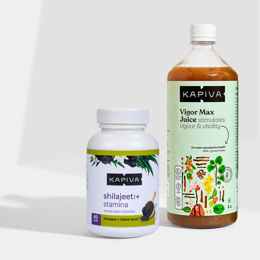 Kapiva Ayurveda Herbal Vitality & Energy Support Combo