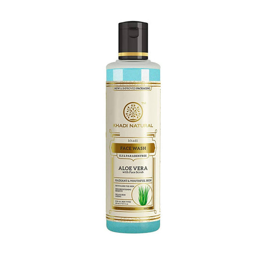 Khadi Natural Aloe Vera Face Wash With Scrub - 210 ml