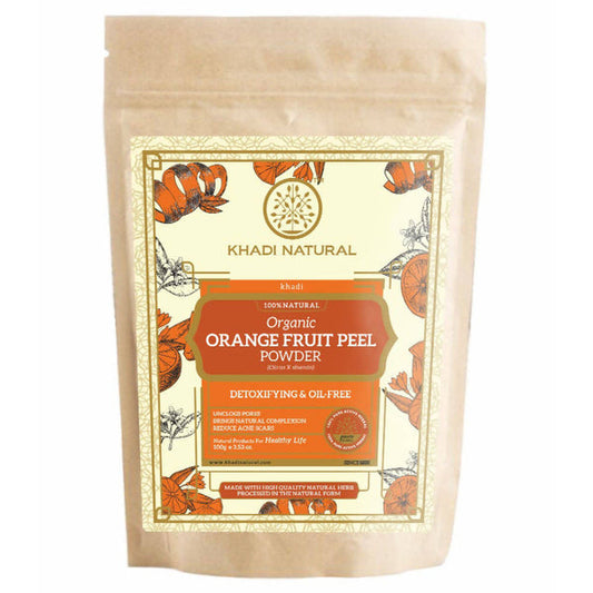 Khadi Natural Organic Orange Fruit Peel Powder - 100 gm