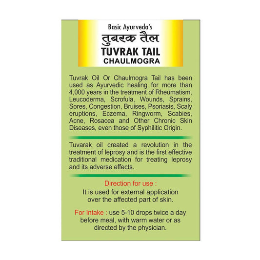 Basic Ayurveda Tuvrak Tail - 30 ml