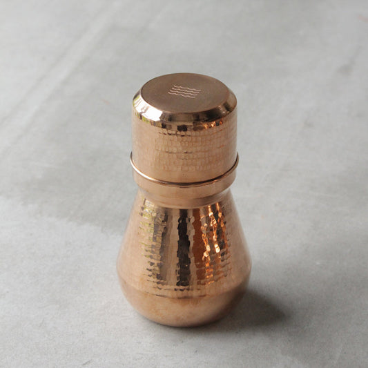 Mini Water Carafe with Copper Glass