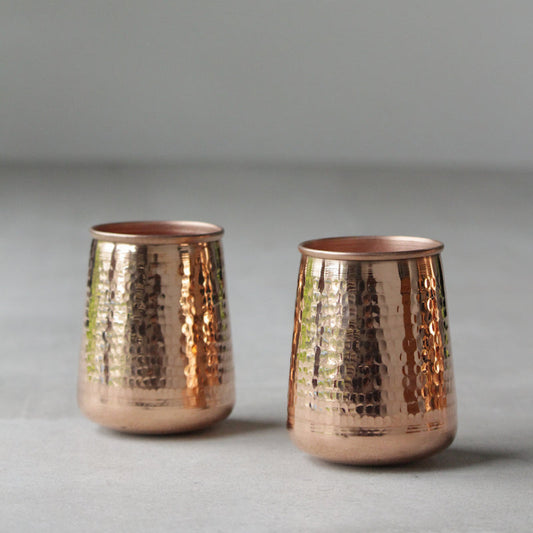 Copper Water Glasses | Set of 2