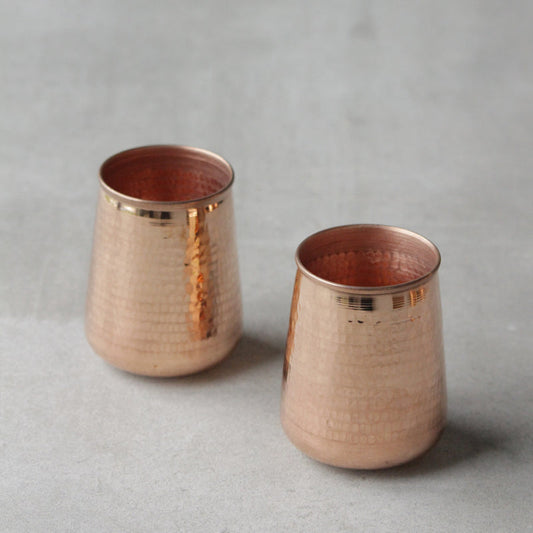 Copper Water Glasses | Set of 2