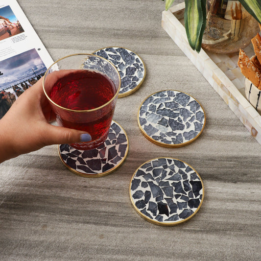 Glass Mosaic Coaster | Set of 4