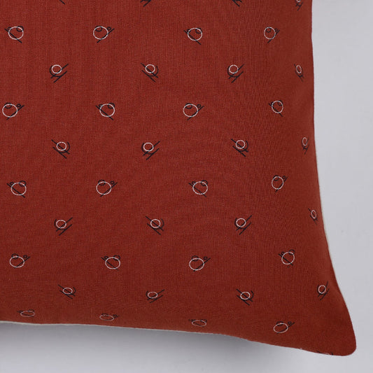 Cotton Two Way Printed Cushion Cover| Red & White |Set of 5