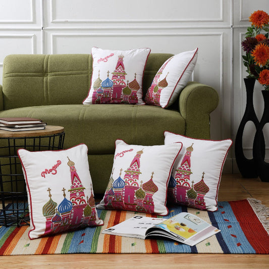 Cotton Moscow Cushion Cover |Set of 2