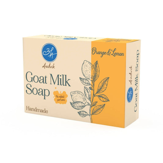 Aadvik Goat Milk Soap - Orange & Lemon