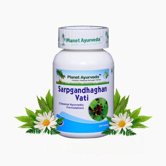 Planet Ayurveda Sarpgandhaghan Vati - 120 tabs