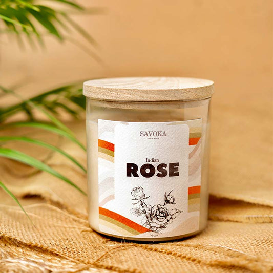 Indian Rose Scented Soy Candle