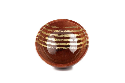 Gold Stripes Bowl