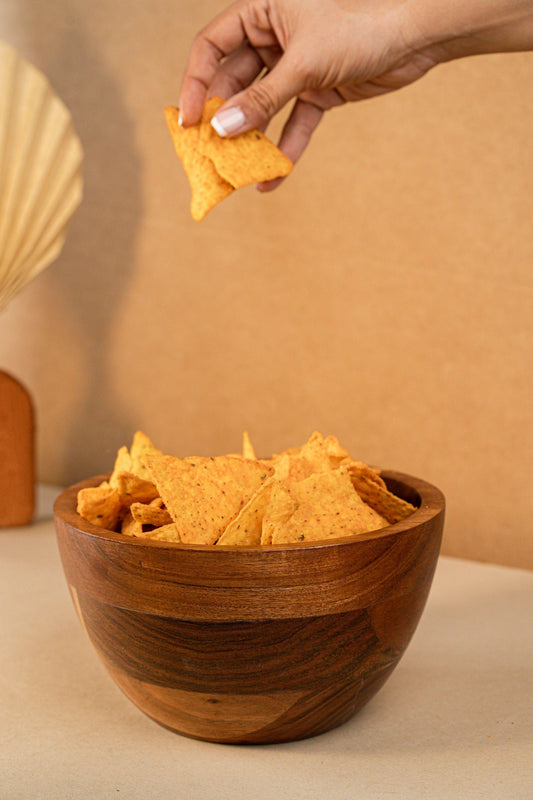 U Shaped Wooden Bowl