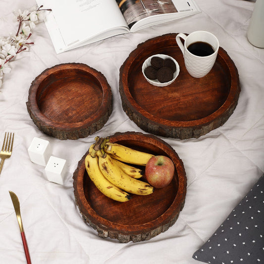 Wood Log Platter