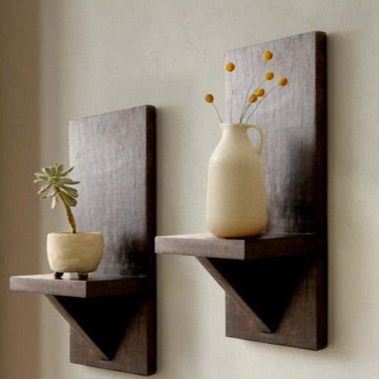 Wooden Wall Shelves | Set of 2