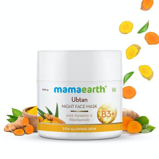 Mamaearth Ubtan Night Face Mask for Glowing Skin - 100 ml