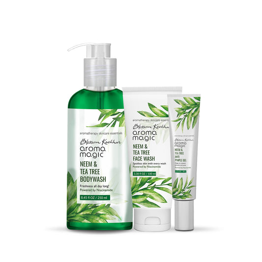 Blossom Kochhar Aroma Magic Anti Pimple Body Wash Face Wash & Gel Combo