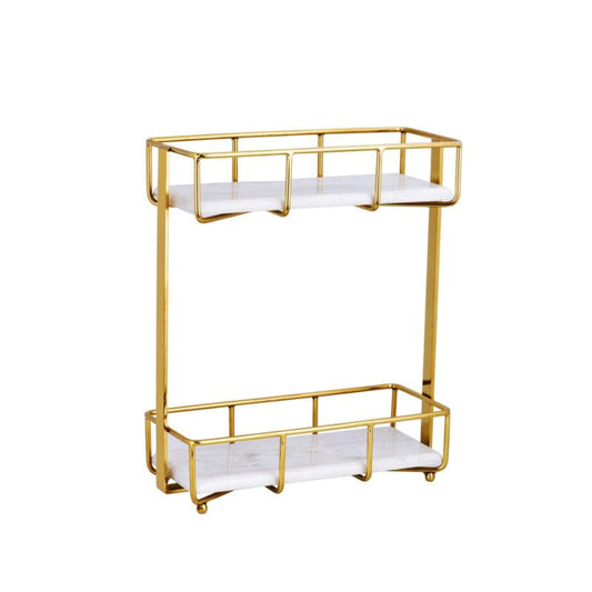 Rectangle Two Tier Marble Stand