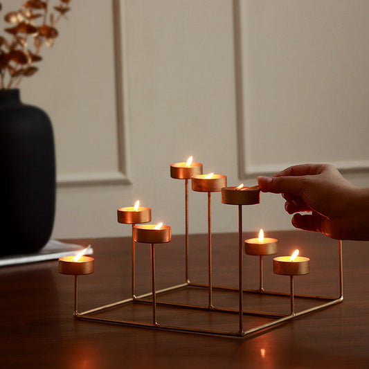 9 Piece Tea Light Candle Holder