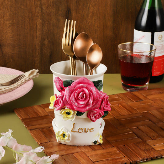 Ceramic Rose Multi Utility Holder