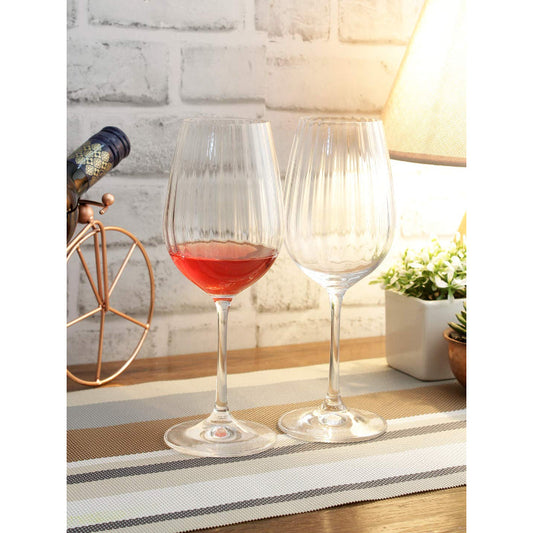 Classy Viola Waterfall Wine Crystal Wine Glass