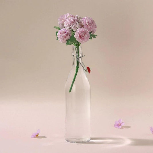 Flip Top Bottle Glass Bottle | Set of 3