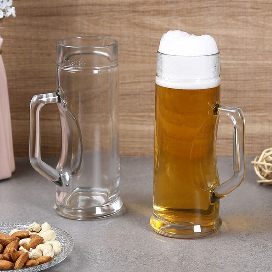 Premium Plain  Beer Mugs | Set of 2 | 330ml, 550ml