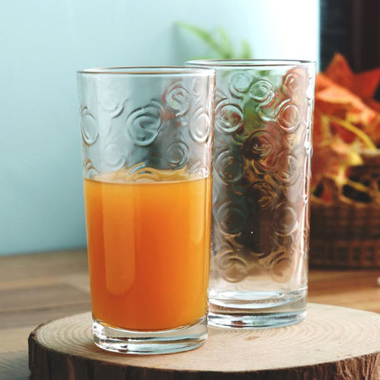 Spiral  Juice Glasses | Set of 6 | 190ml, 245ml