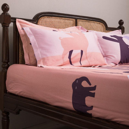 Clay Pink Basharat Bedding Set | King Size