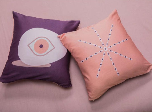 Clay Pink Basharat Cushion Covers | Set of 2