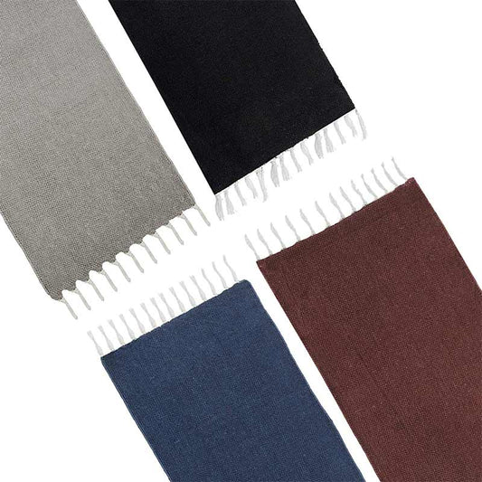 Cotton Plain Dhurrie | Floormat | 30x18  Inches | Set of 4